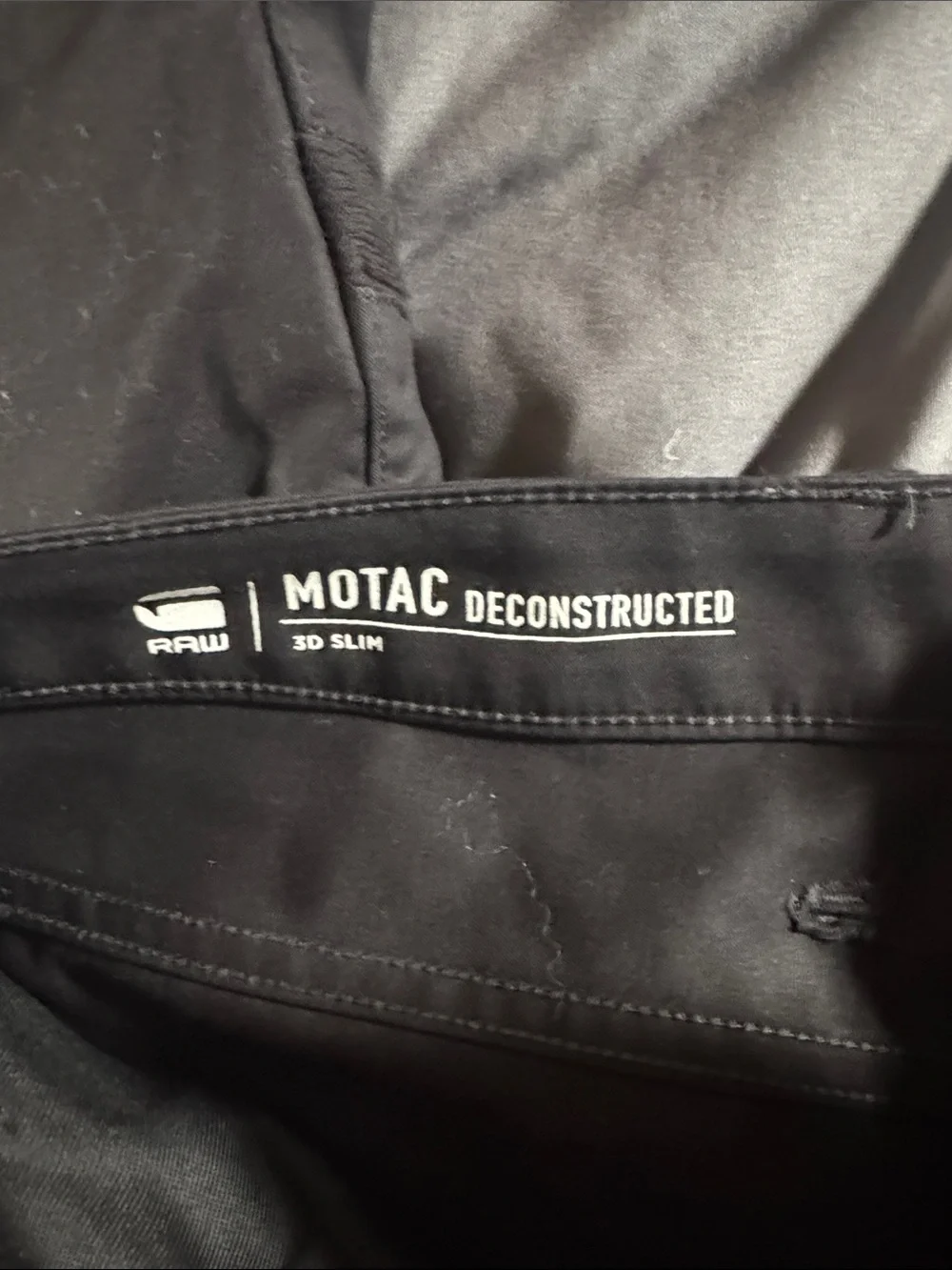 G-Star Black Cargo Pants with Articulated Knees 3D Slim Motac Deconstructed - Picture 4 of 4